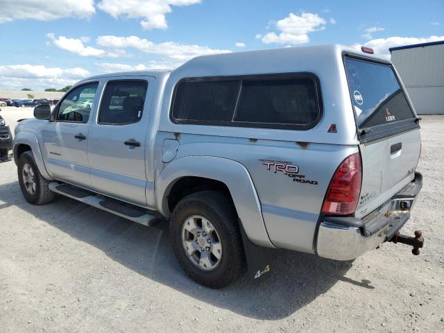 TOYOTA TACOMA DOU 2005 silver crew pic gas 5TELU42NX5Z028932 photo #3