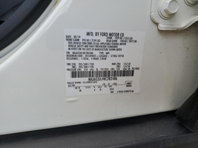 2019 FORD ECOSPORT S - MAJ6S3JL4KC282486