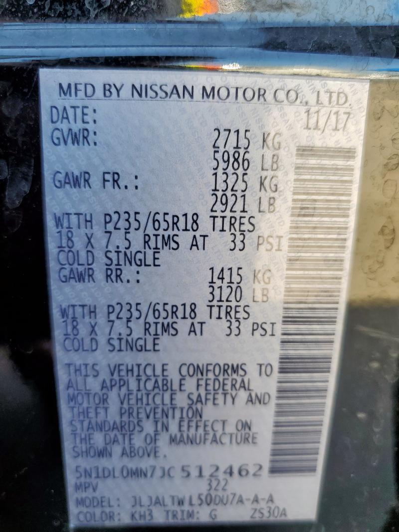 2018 INFINITI QX60 5N1DL0MN7JC512462
