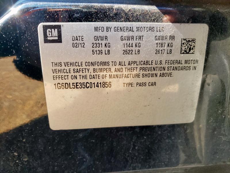 2012 CADILLAC CTS PERFOR - 1G6DL5E35C0141856