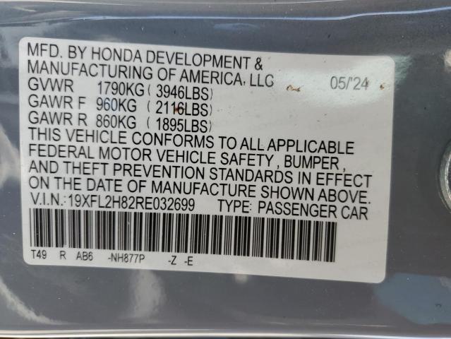 2024 HONDA CIVIC SPOR 19XFL2H82RE032699