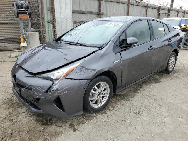 TOYT PRIUS 2018 gray  hybrid engine JTDKBRFU4J3058128 photo #1