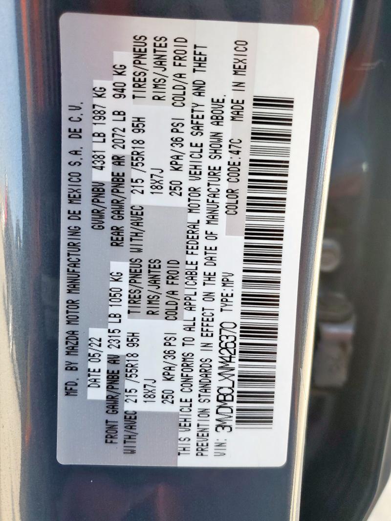 2022 MAZDA CX-30 PREF - 3MVDMBCLXNM426370