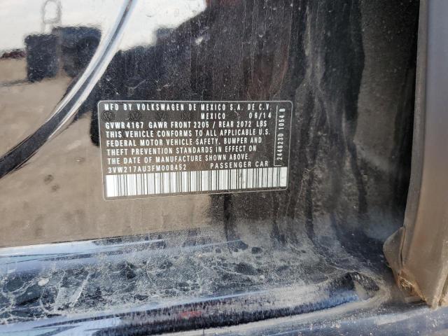 2015 VOLKSWAGEN GOLF 3VW217AU3FM008452