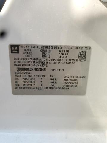 2015 CHEVROLET SILVERADO - 3GCUKRECXFG305481