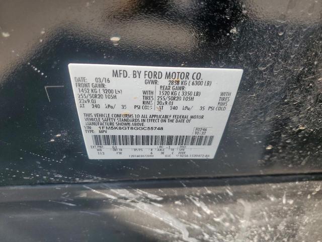 2016 FORD EXPLORER S - 1FM5K8GT8GGC55748