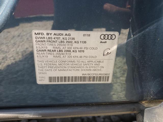 2018 AUDI Q3 PREMIUM - WA1BCCFS2JR023832