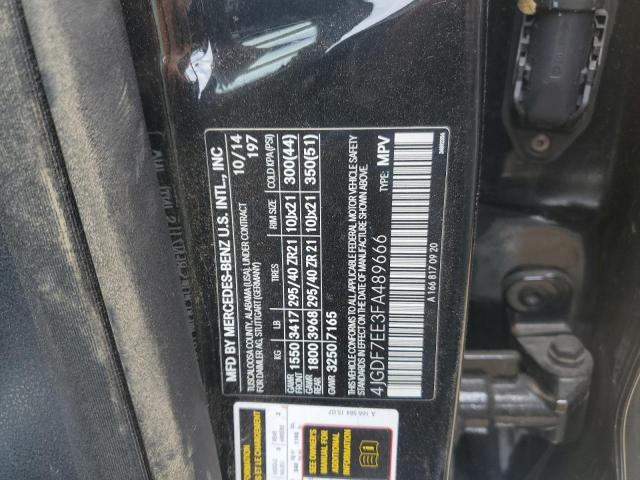2015 MERCEDES-BENZ GL 4JGDF7EE3FA489666