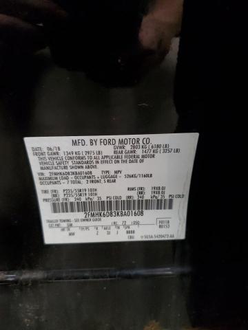 2019 FORD FLEX LIMIT 2FMHK6D83KBA01608