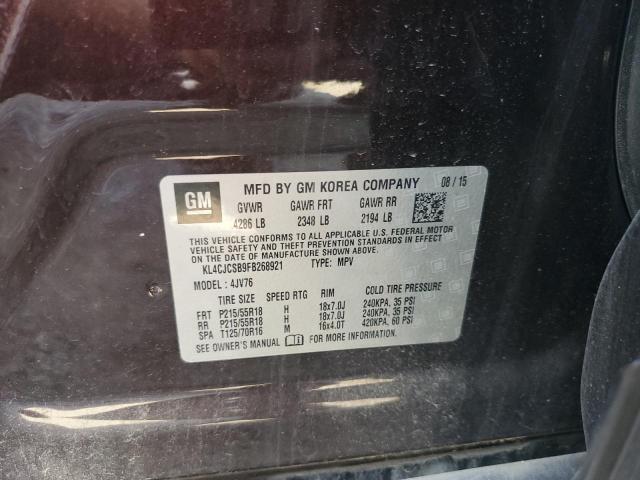 2015 BUICK ENCORE KL4CJCSB9FB268921