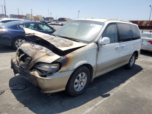 KIA SEDONA EX 2005 white  gas KNDUP132256638612 photo #1