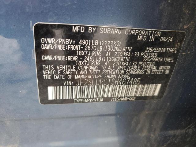 2025 SUBARU FORESTER L JF2SLDRC1SH467485