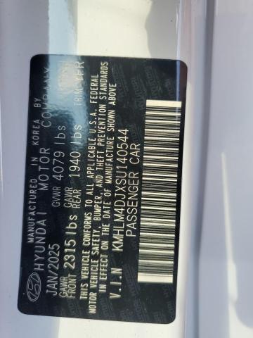 2025 HYUNDAI ELANTRA BL KMHLM4DJXSU140544
