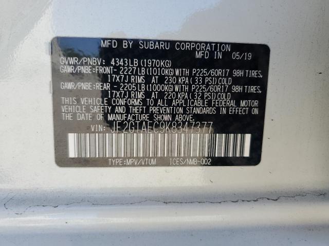 2019 SUBARU CROSSTREK JF2GTAEC9K8347377