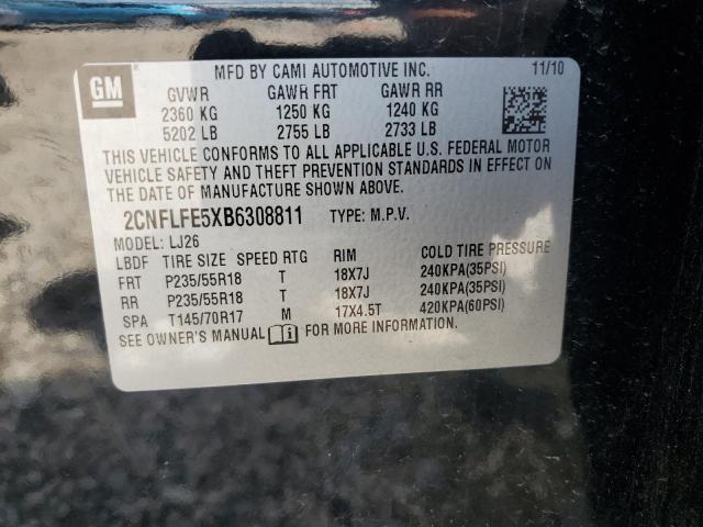 2011 CHEVROLET EQUINOX LT - 2CNFLFE5XB6308811