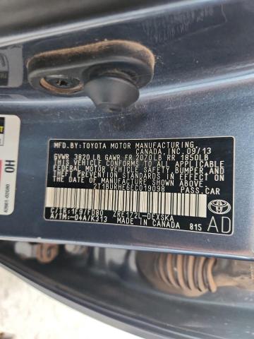 2014 TOYOTA COROLLA L - 2T1BURHE6EC019098