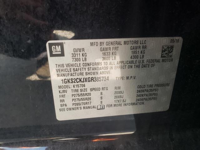 2016 GMC YUKON DENALI 1GKS2CKJXGR385734