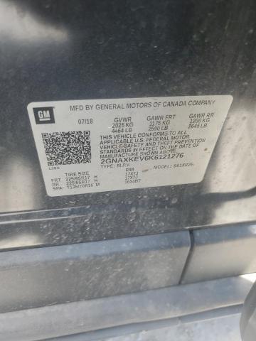 2019 CHEVROLET EQUINOX LT 2GNAXKEV6K6121276