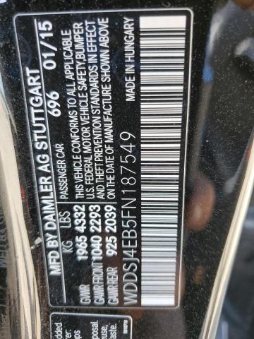 2015 MERCEDES-BENZ CLA 250 - WDDSJ4EB5FN187549
