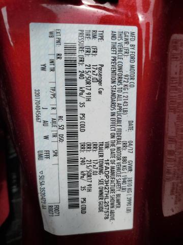 2017 FORD FOCUS SEL 1FADP3H27HL257578
