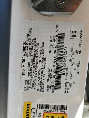 2017 LINCOLN CONTINENTA 1LN6L9SK4H5612765