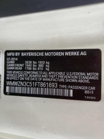 2015 MINI COOPER WMWZN3C51FT861693