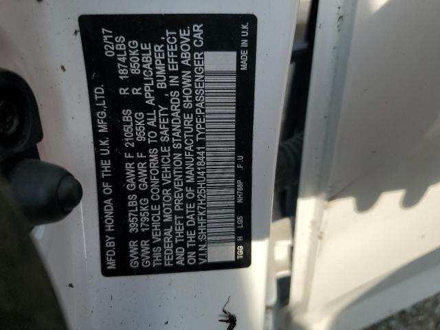 2017 HONDA CIVIC LX SHHFK7H25HU418441