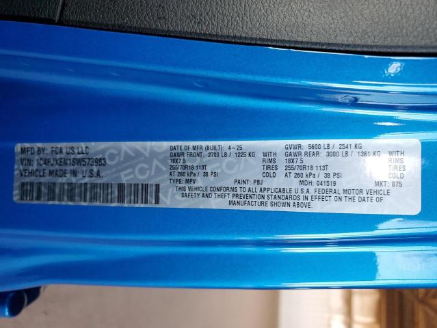 2025 JEEP WRANGLER S 1C4PJXEN1SW573983