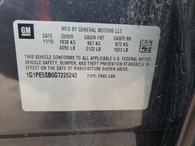 2016 CHEVROLET CRUZE LIMI 1G1PE5SB6G7226243