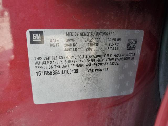 2018 CHEVROLET VOLT PREMI 1G1RB6S54JU109139