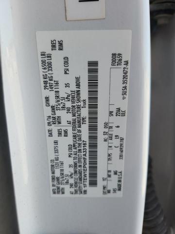 2017 FORD F150 SUPER - 1FTEW1EP0HFA33167