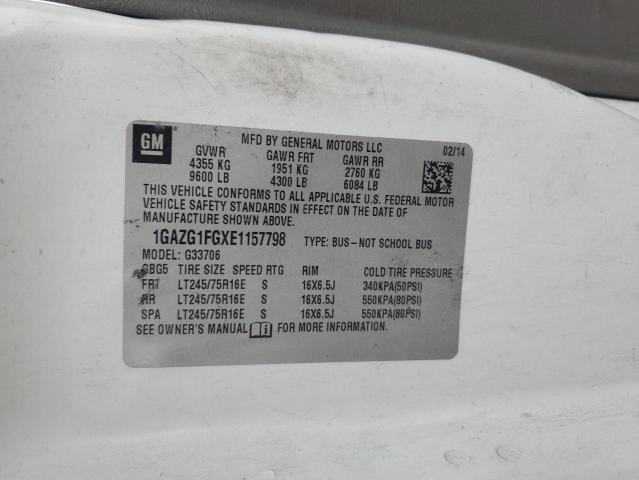 2014 CHEVROLET EXPRESS G3 - 1GAZG1FGXE1157798