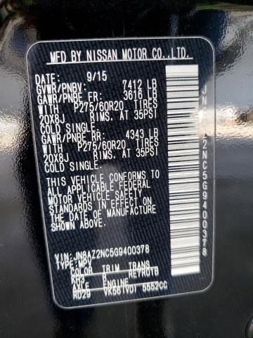 2016 INFINITI QX80 JN8AZ2NC5G9400378
