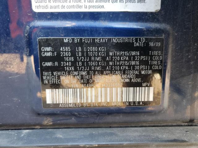 2010 SUBARU OUTBACK 2. #3296604030