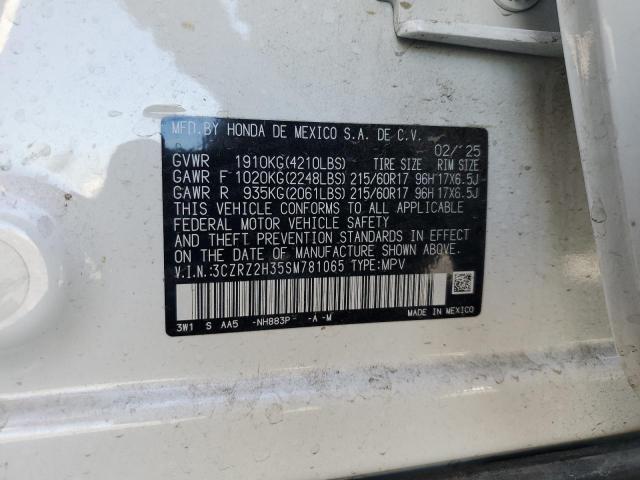 2025 HONDA HR-V LX 3CZRZ2H35SM781065
