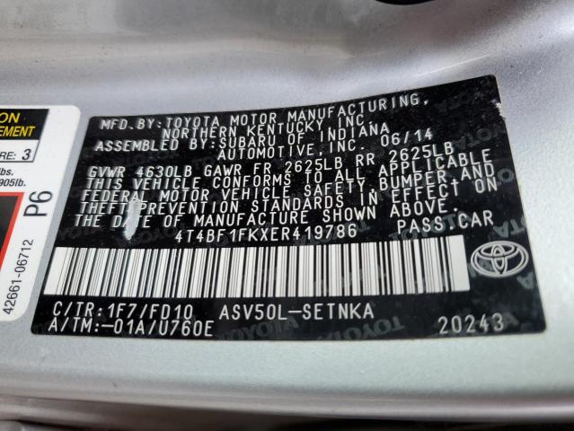 2014 TOYOTA CAMRY L - 4T4BF1FKXER419786