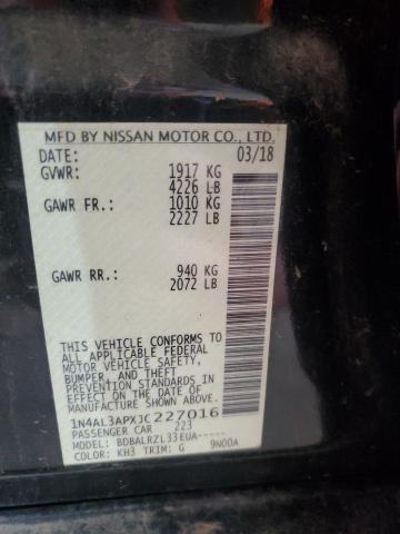 2018 NISSAN ALTIMA 2.5 - 1N4AL3APXJC227016