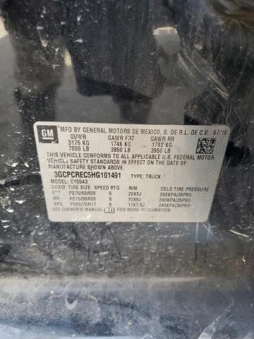 2017 CHEVROLET SILVERADO - 3GCPCREC5HG101491