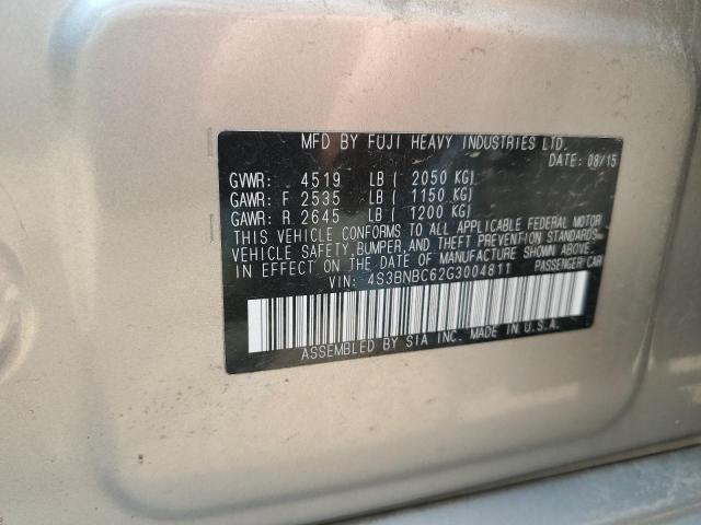 2016 SUBARU LEGACY 2.5 - 4S3BNBC62G3004811