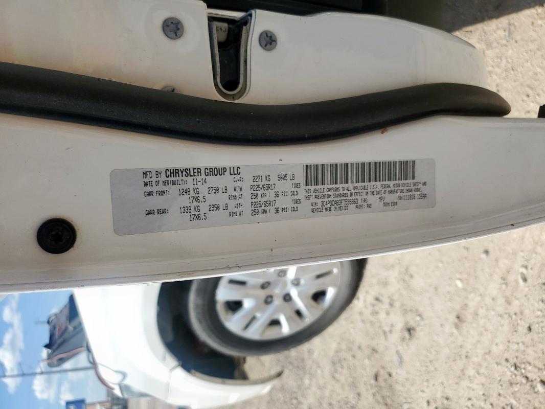 2015 DODGE JOURNEY SE 3C4PDCAB3FT595863