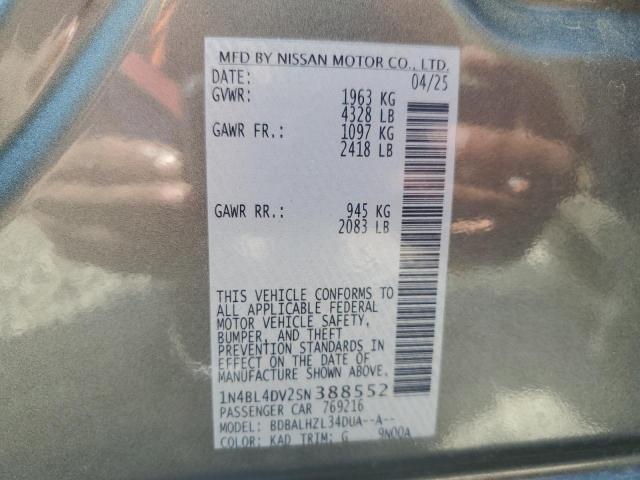 2025 NISSAN ALTIMA SV 1N4BL4DV2SN388552
