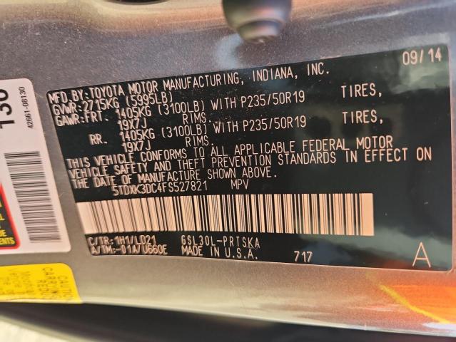 2015 TOYOTA SIENNA SPO 5TDXK3DC4FS527821