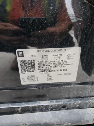 2018 CHEVROLET TRAVERSE P 1GNEVJKW2JJ232360