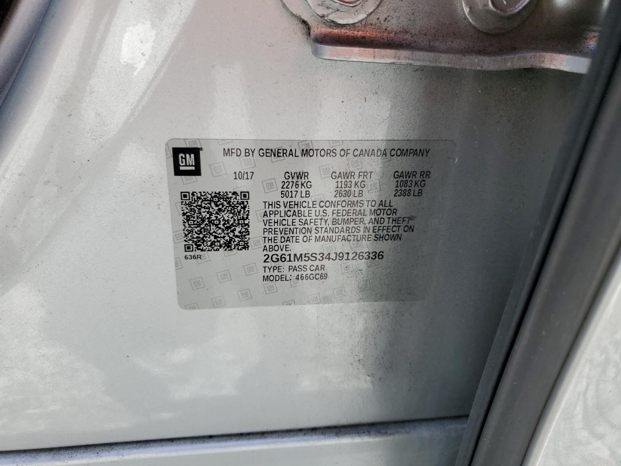 Lot #3208672270 2018 CADILLAC XTS LUXURY