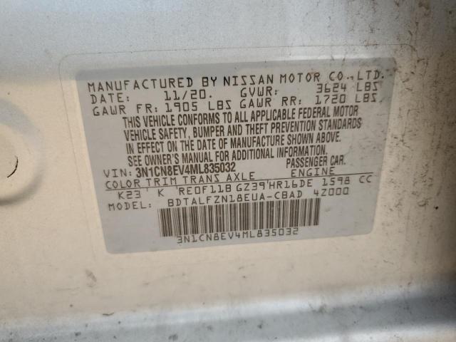 2021 NISSAN VERSA SV - 3N1CN8EV4ML835032
