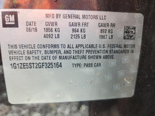 2016 CHEVROLET MALIBU LT 1G1ZE5ST2GF325164