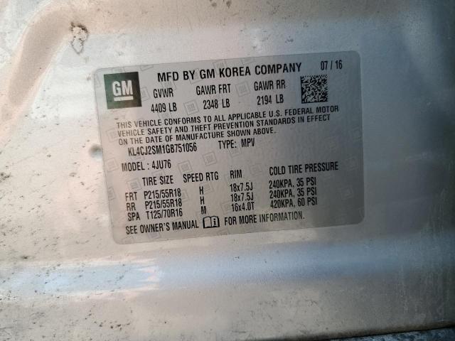 2016 BUICK ENCORE SPO KL4CJ2SM1GB751056