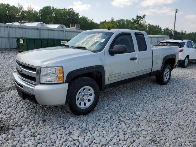 CHEVROLET SILVERADO 2011 silver 4dr ext gas 1GCRKREA1BZ132920 photo #1