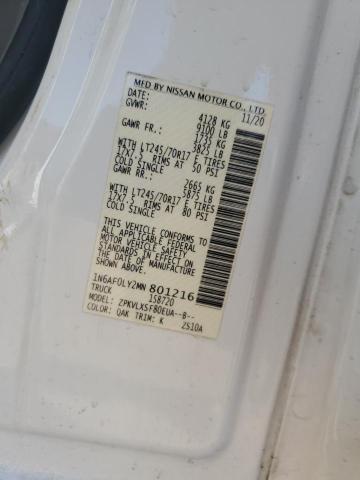2021 NISSAN NV 2500 SV 1N6AF0LY2MN801216