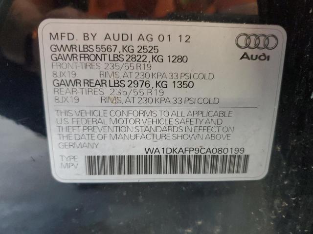 2012 AUDI Q5 PREMIUM - WA1DKAFP9CA080199